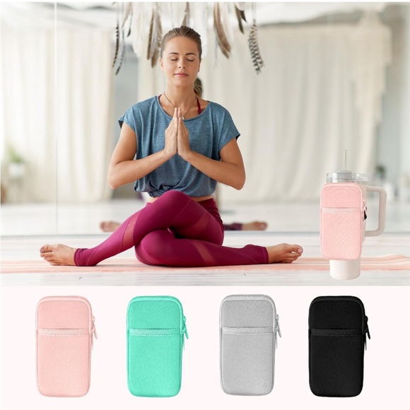 NWOT Coral Colored Storage Pouch for Stanley and Other Branded Modern Tumbler - Picture 7 of 12